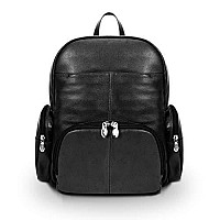 Mckleinusa S Series Cumberland Pebble Grain Calfskin Leather 15 Leather Dual Compartment Laptop Backpack Black 88365 One Size