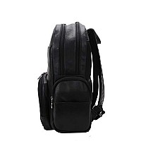 Mckleinusa S Series Cumberland Pebble Grain Calfskin Leather 15 Leather Dual Compartment Laptop Backpack Black 88365 One Size