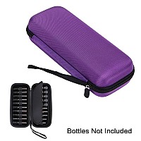 Hipiwe Eva Essential Oils Carrying Case Organizer For 20 Bottles 5Ml 10Ml Standard And Rollers Bottles Portable Hard Shell Essen