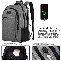 Matein 17 Inch Travel Laptop Backpack Extra Large Business Backpack With Usb Charging Port Waterresistant Computer Bag Daypac