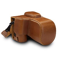 Mega Gear Mg1537 Ever Ready Leather Camera Case Compatible With Nikon D3500 Light Brown