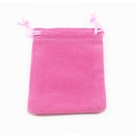 Pack Of 25 Velvet Gift Bags Drawstring Jewelry Pouches Candy Bags Wedding Favors 36 X 28 Pink