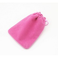 Pack Of 25 Velvet Gift Bags Drawstring Jewelry Pouches Candy Bags Wedding Favors 36 X 28 Pink