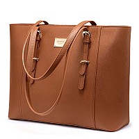 Laptop Bag For Women Large Office Handbags Briefcase Fits Up To 156 Inch Updated Versionbrown