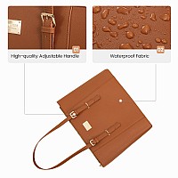 Laptop Bag For Women Large Office Handbags Briefcase Fits Up To 156 Inch Updated Versionbrown