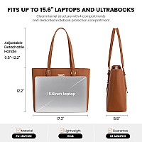 Laptop Bag For Women Large Office Handbags Briefcase Fits Up To 156 Inch Updated Versionbrown