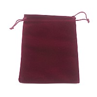 Pack Of 25 Velvet Gift Bags Drawstring Jewelry Pouches Candy Bags Wedding Favors 48 X 36 Burgundy Dark Red