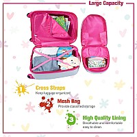 Honey Joy Kids Luggage 12 Travel Backpack 16 Hard Shell Toddler Suitcase Children Rolling Luggage With Wheels Retract