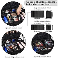 Monsitna Extra Large Makeup Case 17 Inch Super Large Capacity Travel Makeup Train Case Professional Makeup Artist Case Nail Poli