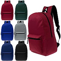 24Pack 17 School Backpacks For Kids Backpacks In Bulk For Elementary Middle And High School Students 6 Assorted Colors