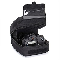 Usa Gear Hard Shell Zoom Lens Dslr Camera Case With Molded Eva Protection Quick Access Opening And Padded Interior Compatib