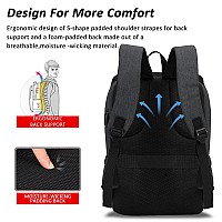 Maxtop Laptop Backpack For Women Men College Bookbag Business Travel Backpack Water Resistant Computer Backpack With Usb Chargin