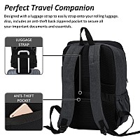 Maxtop Laptop Backpack For Women Men College Bookbag Business Travel Backpack Water Resistant Computer Backpack With Usb Chargin