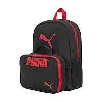 Puma Kids Evercat Backpack Lunch Kit Combo Blackred Youth Size