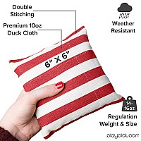 Play Platoon Weather Resistant Cornhole Bags Set Of 8 Regulation Corn Hole Bean Bags Stars Stripes Durable Duck Cloth Co