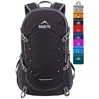 Venture Pal 40L Lightweight Packable Travel Hiking Backpack Daypackblack