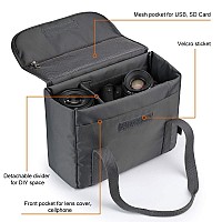 Szone Water Resistant Dslr Camera Bags Inserts Small Lens Case Padded Bag With Handle Foldable Shockproof Tlr Slr Bag Portable