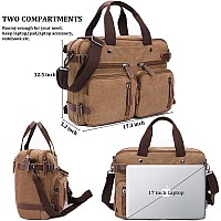 3 In 1 Convertible Laptop Backpack 173 Inch Messenger Bag For Men Multifunctional Travel Laptop Bag For College Men Women 1