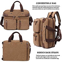 3 In 1 Convertible Laptop Backpack 173 Inch Messenger Bag For Men Multifunctional Travel Laptop Bag For College Men Women 1