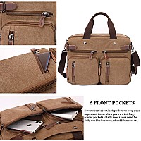 3 In 1 Convertible Laptop Backpack 173 Inch Messenger Bag For Men Multifunctional Travel Laptop Bag For College Men Women 1