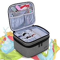 Luxja Nail Polish Carrying Case Holds 20 Bottles 15Ml 05 Floz Portable Organizer Bag For Nail Polish And Manicure Set