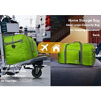 36 Foldable Duffle Bag 120L For Travel Gym Sports Lightweight Luggage Duffel By Wandf 36 Inches 120L Green 36