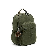 Kipling Seoul Go Large 15 Laptop Backpack Jaded Green Tonal