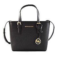 Michael Kors Xs Carry All Jet Set Travel Womens Tote Black