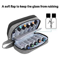 Luxja Essential Oil Carrying Case Holds 12 Bottles 5Ml15Ml Also Fits For Roller Bottles Portable Doublelayer Organizer F