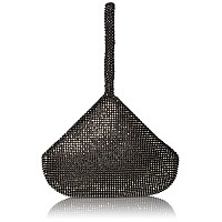 Jessica Mcclintock Staci Mesh Wristlet Pouch Gunmetal