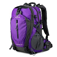 Fengdong 40L Waterproof Lightweight Outdoor Daypack Hikingcampingtravel Backpack For Women Men Purple