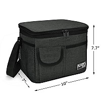 Tirrinia Insulated Lunch Box For Women Men Leakproof Thermal Reusable Lunch Bag With 4 Pockets For Adult Cooler Bag Tote For O