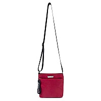 Nautica Womens Diver Nylon Small Crossbody Bag Purse With Adjustable Shoulder Strap Cross Body Red One Size Us