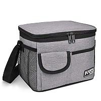 Tirrinia Insulated Lunch Box For Women Men Leakproof Thermal Reusable Lunch Bag With 4 Pockets For Adult Lunch Bag Cooler Tote