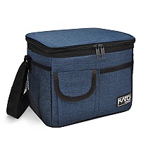 Tirrinia Insulated Lunch Box For Women Men Leakproof Thermal Reusable Lunch Bag With 4 Pockets For Adult Cooler Bag Tote For O