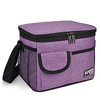 Insulated Lunch Box For Women Men Leakproof Thermal Reusable Lunch Bag With 4 Pockets For Adult Lunch Bag Cooler Tote For Offi