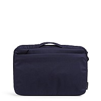 Vera Bradley Womens Cotton Laptop Organizer Classic Navy Recycled Cotton One Size