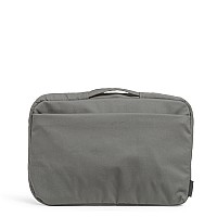 Vera Bradley Womens Cotton Laptop Organizer Galaxy Gray Recycled Cotton One Size