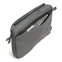 Vera Bradley Womens Cotton Laptop Organizer Galaxy Gray Recycled Cotton One Size