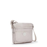 Kipling Womens Sebastian Crossbody Super Light Durable Messenger Shoulder Bag Metallic Glow