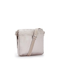 Kipling Womens Sebastian Crossbody Super Light Durable Messenger Shoulder Bag Metallic Glow