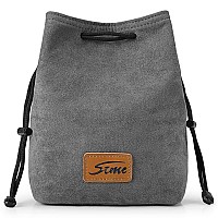 Szone Soft Camera Bag Dslr Insert Handbag Drawstring Lens Case Compatible With Canon Nikon Sony