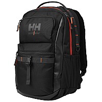 Hellyhansen Work Day Backpack For Men And Women With Padded Laptop Compartment Front And Side Pockets Packable Hip Straps Bl