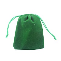 Pack Of 25 Velvet Gift Bags Drawstring Jewelry Pouches Candy Bags Wedding Favors 48 X 36 Green