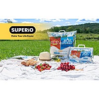 Superio Hot And Cold Insulated Bags For Food Delivery Grocery Shopping Bags Food Storage For Hot And Frozen Food For Travel D