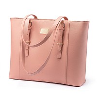 Professional Laptop Purse Tote Bag With Padded Compartment Fits Up To 156 Inch Computer N1Pink