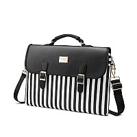 Lovevook Computer Bag Laptop Bag For Women Cute Laptop Messenger Bag For Work College Slimblack 156Inch