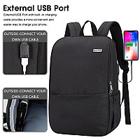 Maxtop Deep Storage Laptop Backpack With Usb Charging Portwater Resistant College Computer Bookbag Fits 15 Inch Laptop Black