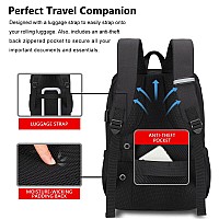 Maxtop Deep Storage Laptop Backpack With Usb Charging Portwater Resistant College Computer Bookbag Fits 15 Inch Laptop Black