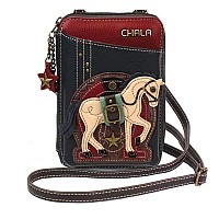 Chala Handbags Horse Wallet Crossbody Handbag Convertable Strap